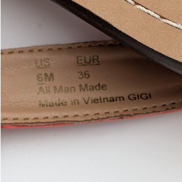 Sam Edelman Gigi Ankle T-Strap Gladiator Flat Sandal Women's Red Size US6 EU36 - Picture 6 of 6